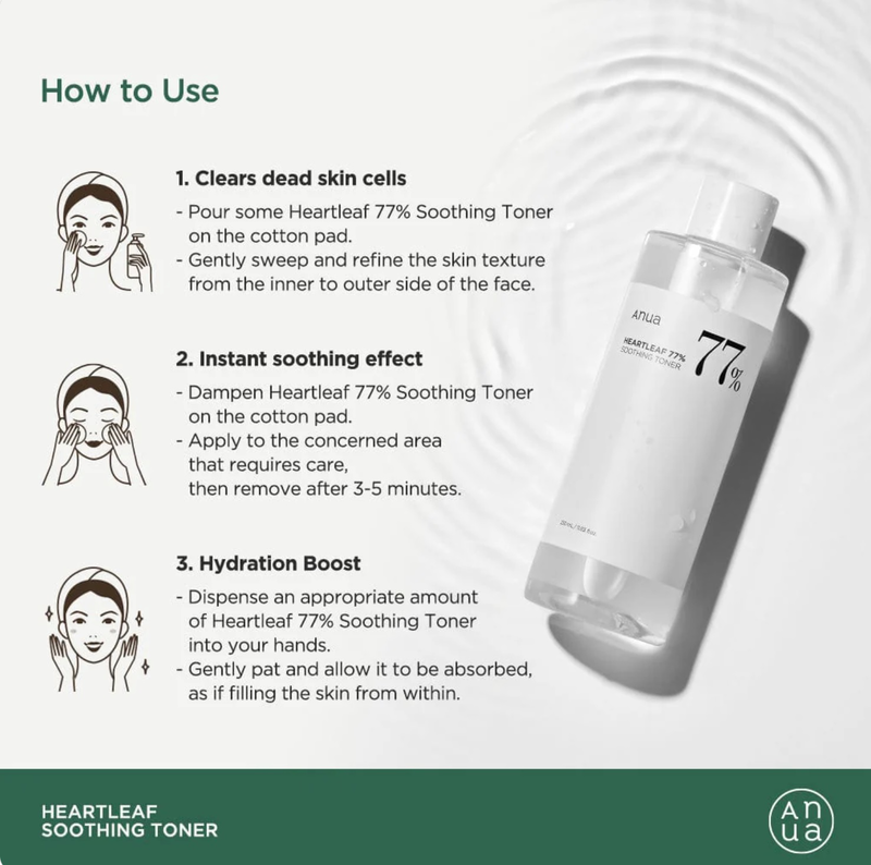 Anua - heartleaf 77% soothing toner, , medium image number null