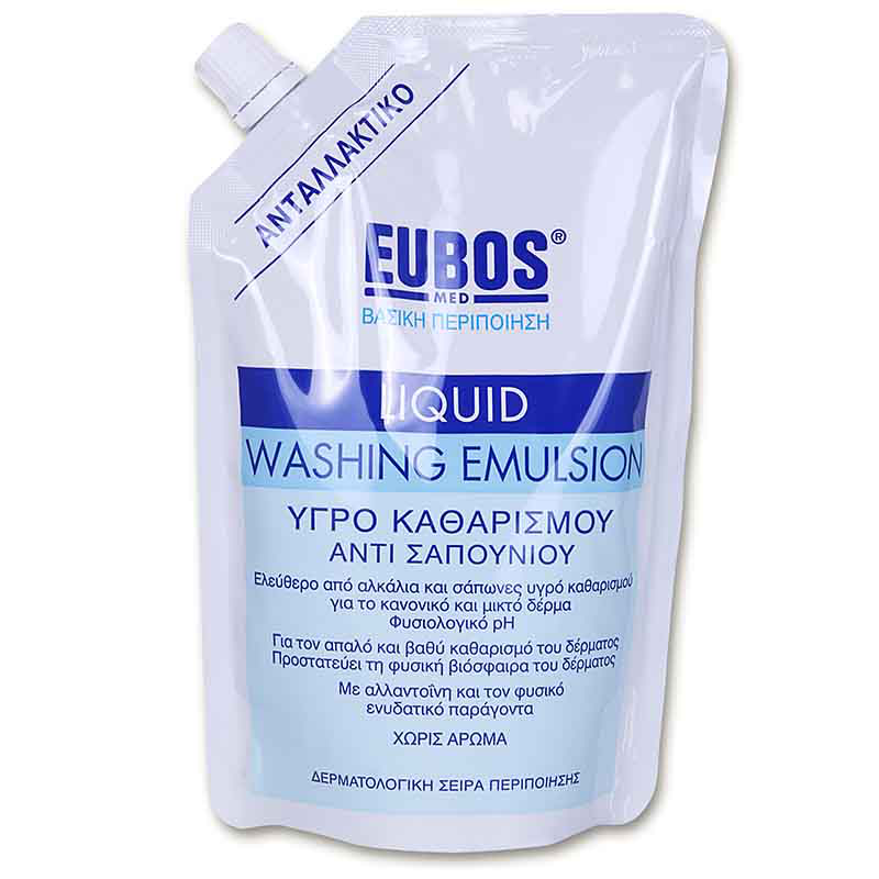 Product image: Eubos blue ( refil ) 400ml liquid soap, , medium-null