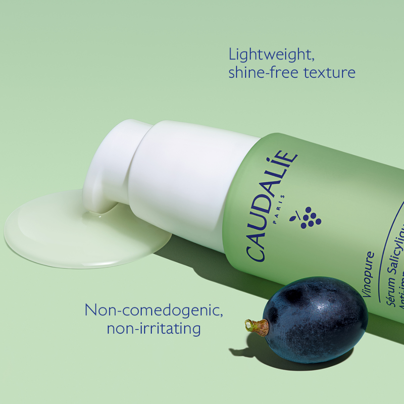 Caudalie promo vinopure blemish control salicylic serum, 30ml & gift vinopure purifying gel cleanser, 150ml, 1set, , medium-null