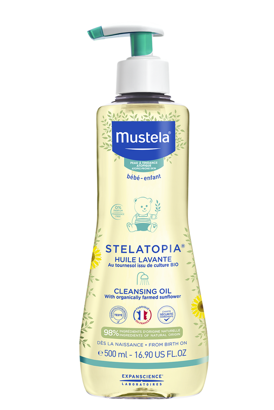 Mustela stelatopia cleansing oil 500ml, , medium-null