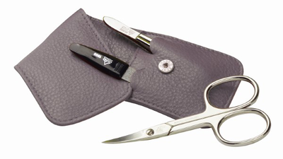 Erbe manicure pocket case siena grey 3pcs