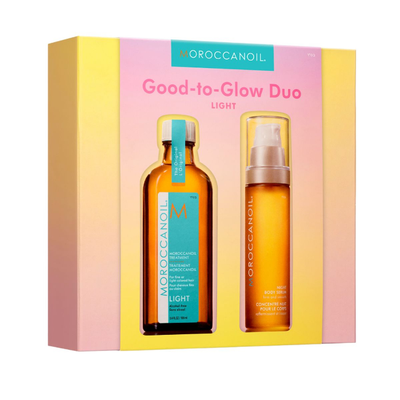 Moroccanoil good-to-glow duo light (oil treatment 100ml, night body serum 50ml)