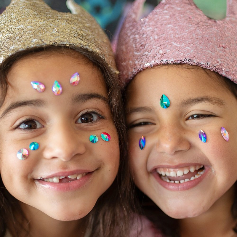 Crystals face stickers, , medium image number null