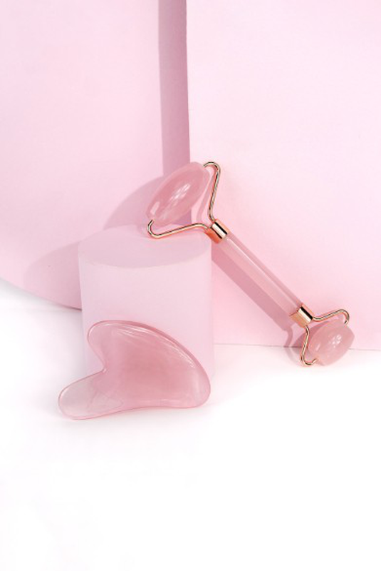 Rose resin roller & gua sha, , medium image number null