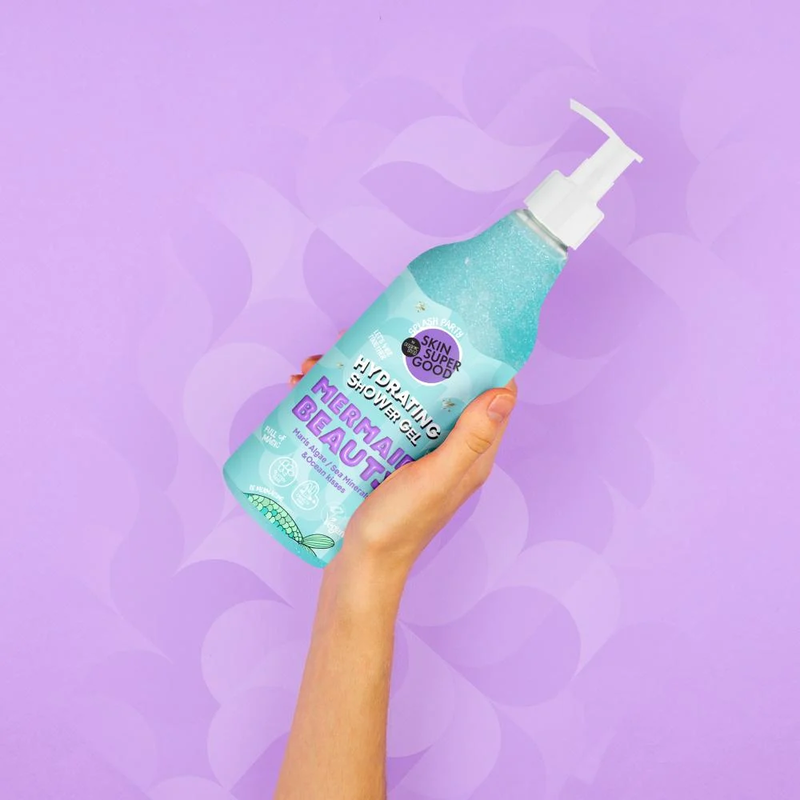 Set mermaid beauty miraculous glow body shower gel & shimmering body mousse, , medium-null