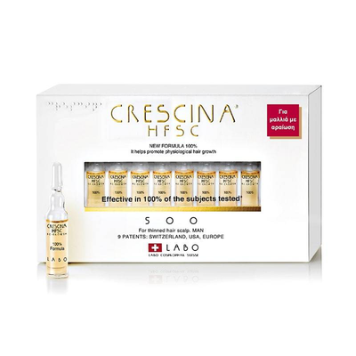 Labo crescina hfsc 100% man 500, helps promote physiological hair growth 20ampules