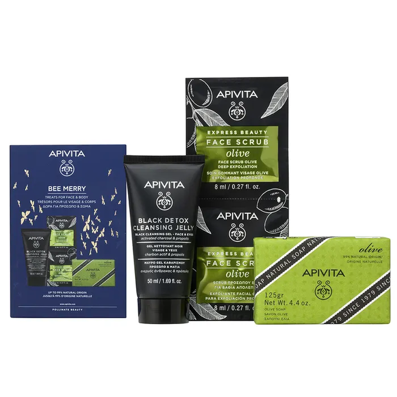 Apivita oli & mini detox, soap bar, , medium-null