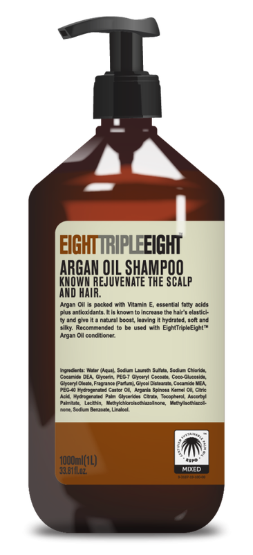 Eighttripleeight argan oil shampoo 1l, , medium-null