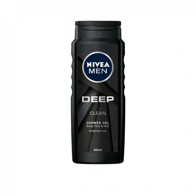 Nivea deep clean shower gel 500ml, , medium