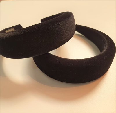 Hairband velvet black