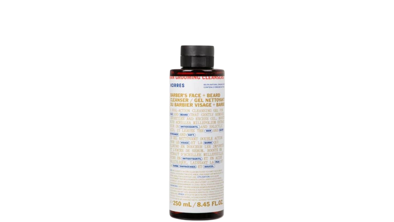 Korres athenian grooming refreshing cleansing gel for face + beard 250ml, , medium image number null