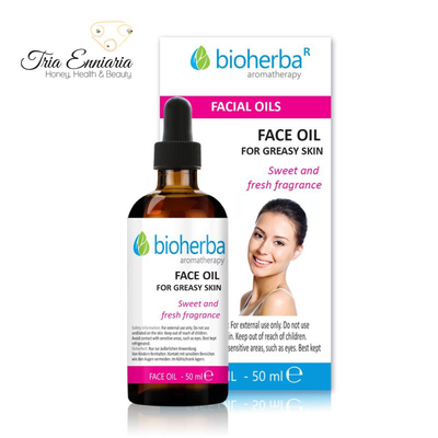 Face oil for greasy skin, 50ml, bioherba