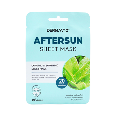 Derma v10 aftersun sheet mask