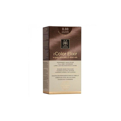 Apivita color elixir 8.88 light blond intense pearl hair colour 50ml+75ml+15ml, , medium