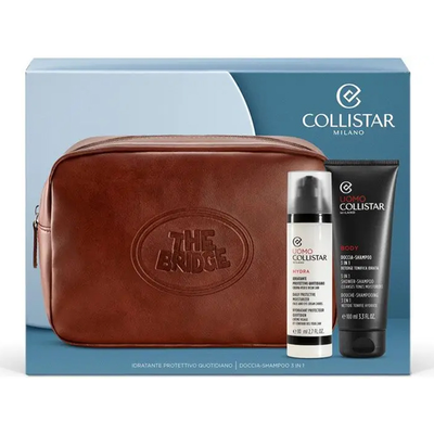 Collistar uomo set με ανδρική ενυδατική κρέμα ημέρας προσώπου & ματιών 80ml & collistar uομο body shower/shampoo σαμπουάν/αφρόλουτρο 3 σε 1 100ml, , medium
