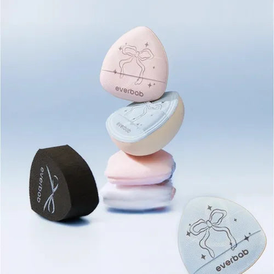 Everbab - bow series pink bow mini finger puff set, , medium