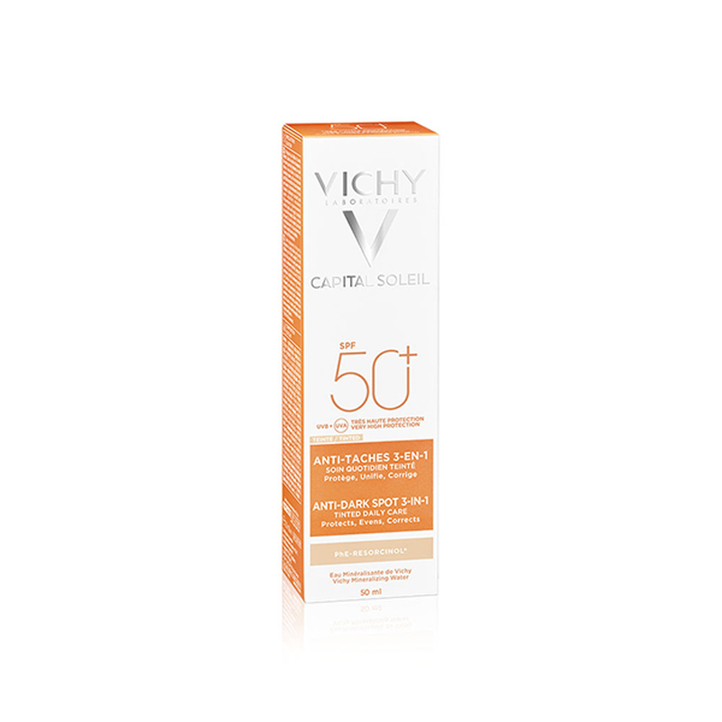 Vichy capital soleil anti-dark spot 3in1 tinted face cream SPF 50+ 50 ml-null