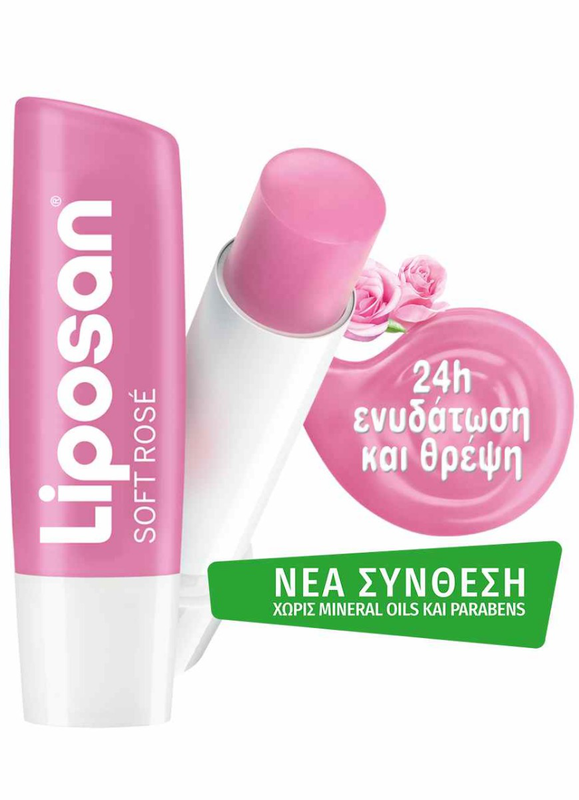 Liposan | &epsilon;&nu;&upsilon;&delta;&alpha;&tau;&iota;&kappa;ό balm &chi;&epsilon;&iota;&lambda;&iota;ώ&nu; | soft rose | 4,8gr, , medium-null