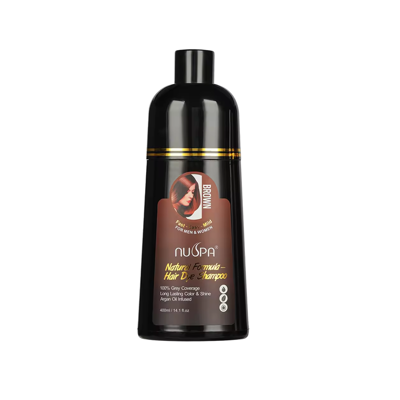 Nuspa color shampoo brown, , medium-null