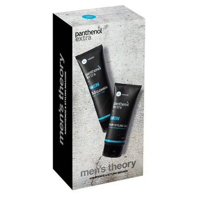 Panthenol extra men 3in1 cleanser 200ml + hair styling gel 150ml, , medium