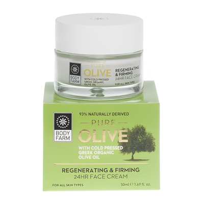 Bodyfarm pure olive face cream 24h regenerating & firming 50ml, , medium