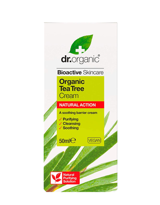 Dr. Organic organic tea tree cream 50ml, , medium