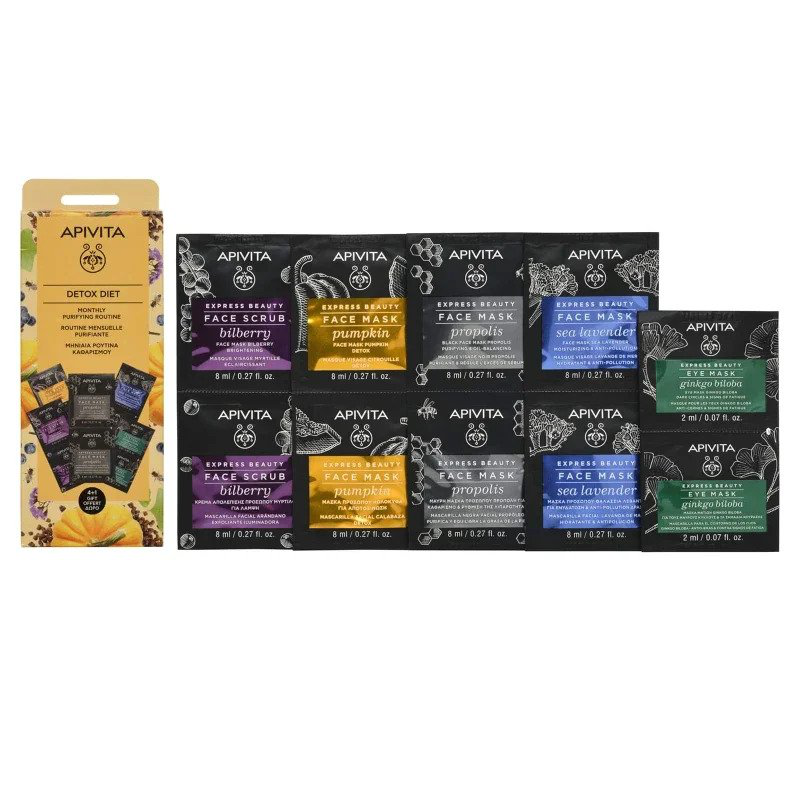 Apivita propolis 2x8ml + bilberry 2x8ml + pumpkin 2x8ml + sea lavender 2x8ml + ginkgo biloba 2x2ml-null