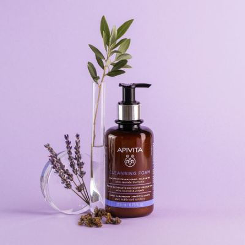 Apivita cleansing foam for face & eyes-null
