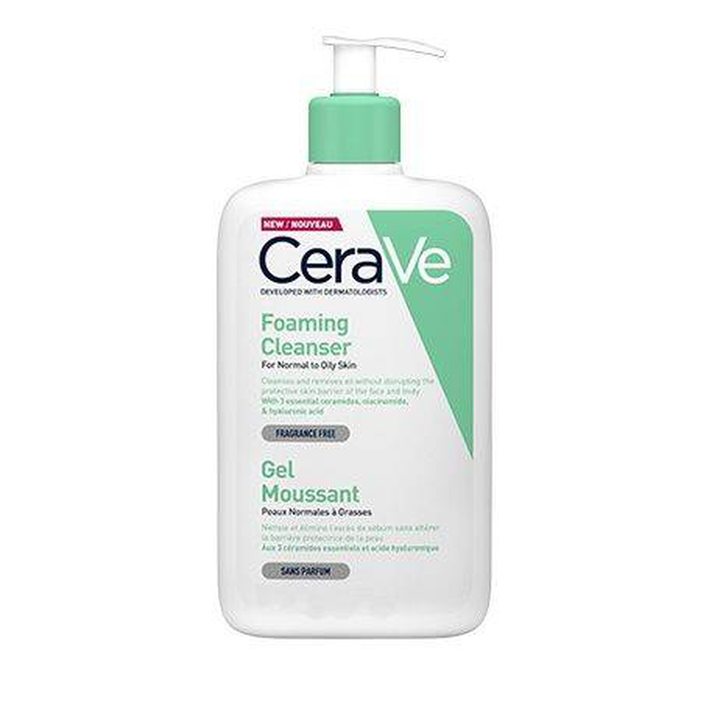 Cerave | foaming cleanser | gel &kappa;&alpha;&theta;&alpha;&rho;&iota;&sigma;&mu;&omicron;ύ &pi;&rho;ό&sigma;&omega;&pi;&omicron; & &sigma;ώ&mu;&alpha; | 1lt, , medium-null