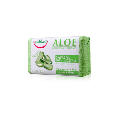 Equilibra 100% vegetable soap aloe 100gr, , medium