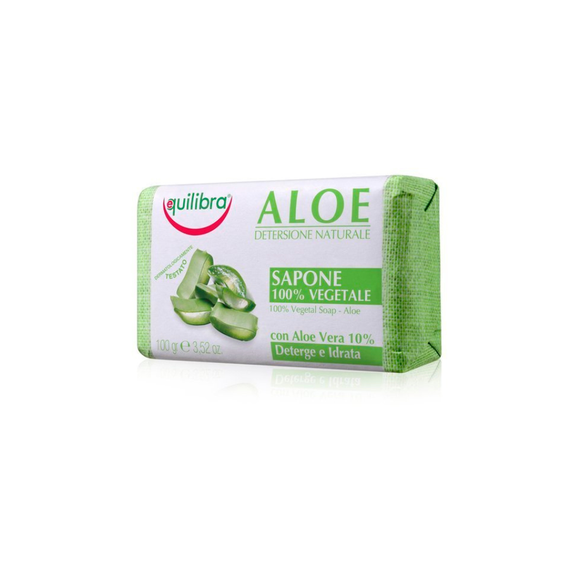 Product image: Equilibra 100% vegetable soap aloe 100gr-null