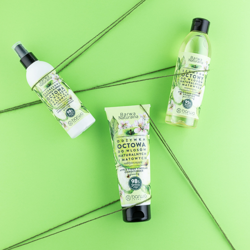 Natural glossy apple cider vinegar conditioner for natural & dull hair, , medium-null