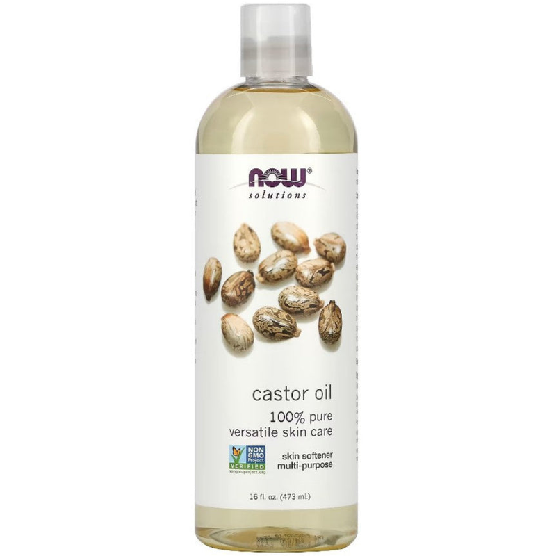 Product image: Now foods, solutions, castor oil, 16 fl oz (473 ml), , medium-null