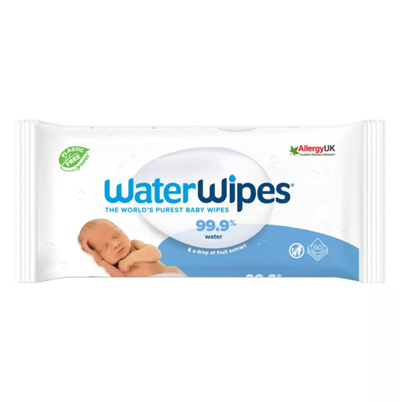 Product image: Waterwipes βιοδιασπώμενα μωρομάντηλα άοσμα 60 τμχ, , medium-null