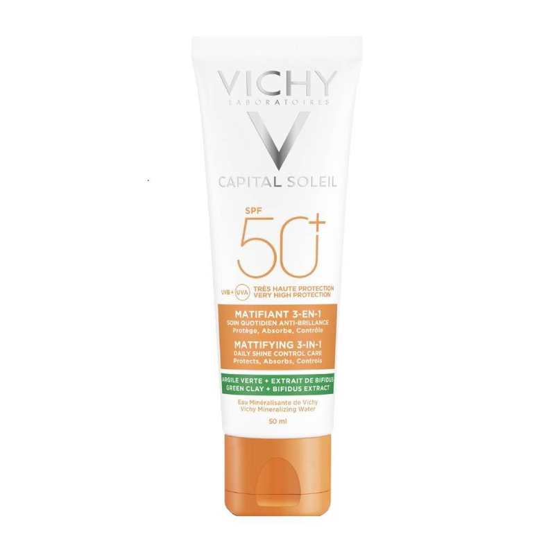 Product image: Vichy capital soleil mattifying 3in1 SPF50+ , daily shine control care 50ml-null