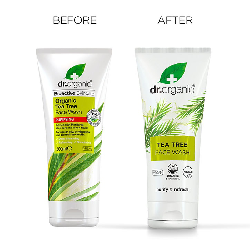 Dr. Organic tea tree face wash 200ml-null