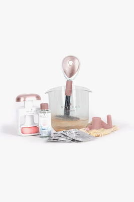Spin & squeeze makeup brush and sponge cleaner, , medium