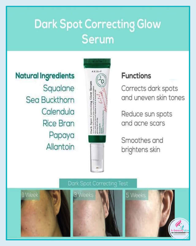 Axis-y dark spot correcting glow serum corrects & brightens 50 ml-null