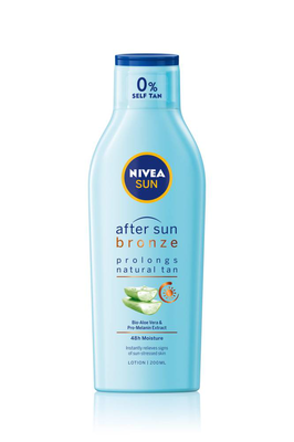 Nivea sun after sun bronze tan prolonging lotion 200ml, , medium