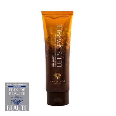 Let's sparkle face and body shimmering bronzing foundation