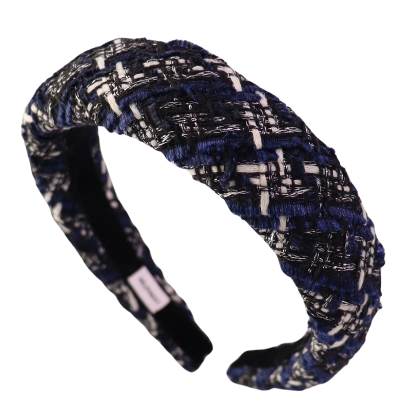 Halo tweed padded headband, , medium-null