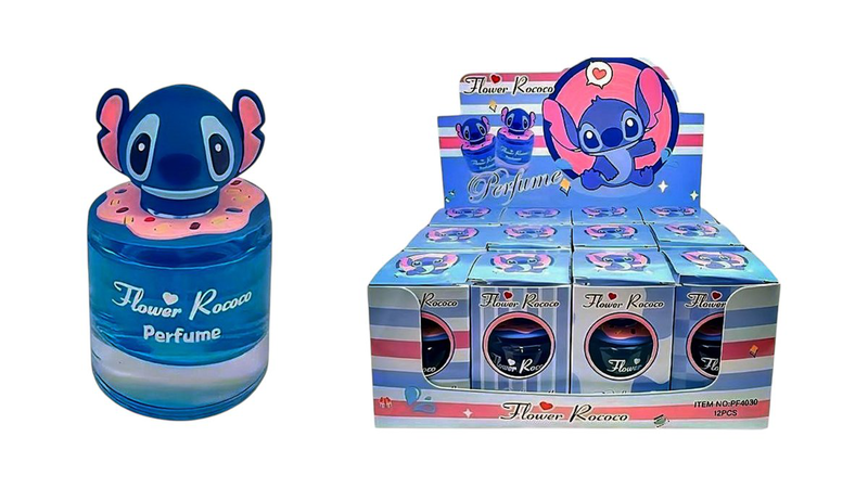 Stitch perfume – flower rococo blue fragrance, cute kawaii bottle, , medium-null