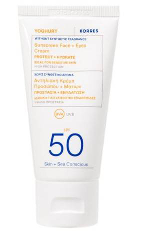 Korres yoghurt sunscreen face & eyes cream SPF50 50ml image number null