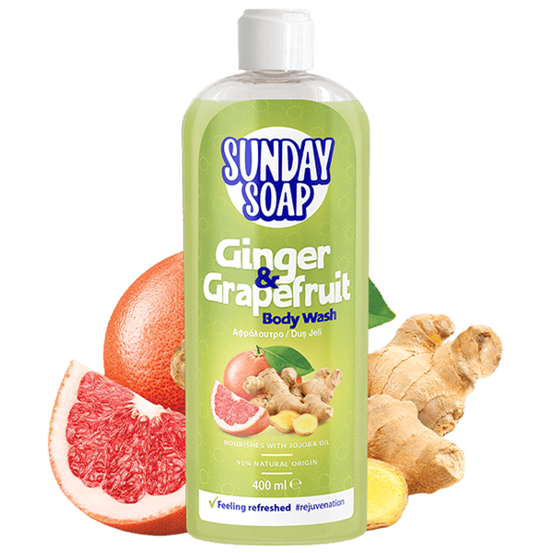 Ginger & grapefruit body wash (essentials collection)-null