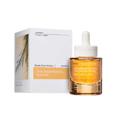 Korres black pine primus 6xha wrinkle smoothing youth activator 30ml