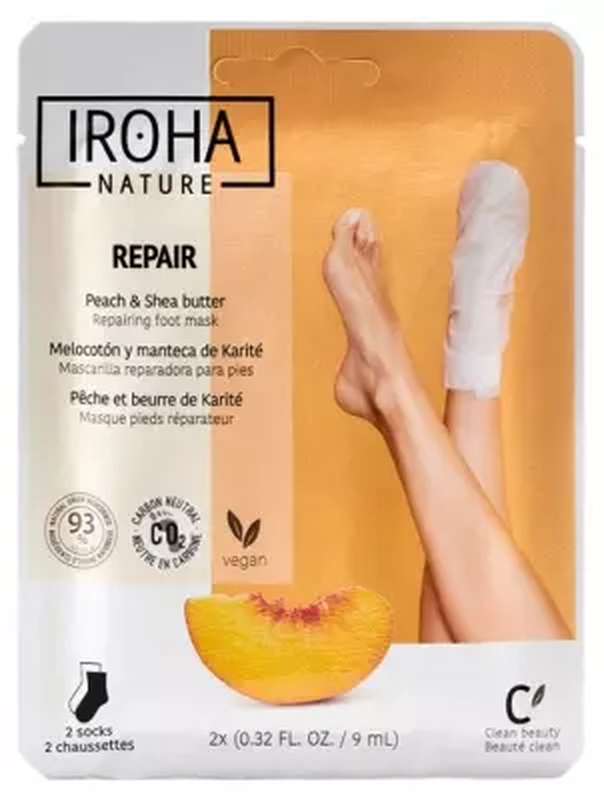 Product image: Iroha nature foot mask socks peach-shea butter-null