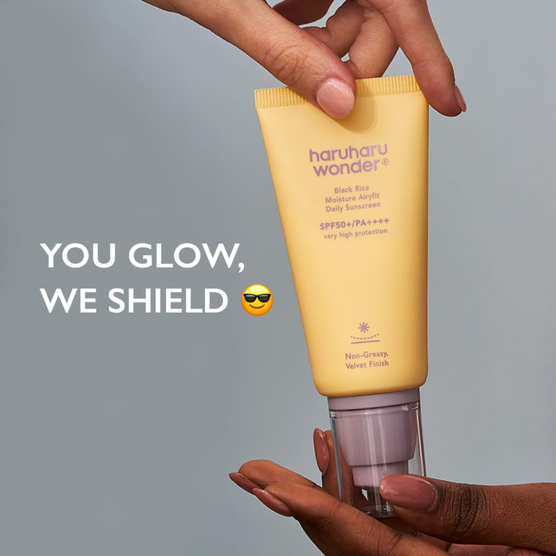 Haruharu wonder black rice moisture Airyfit sunscreen SPF50+ pa++++ 50 ml | lightweight daily uv protection-null