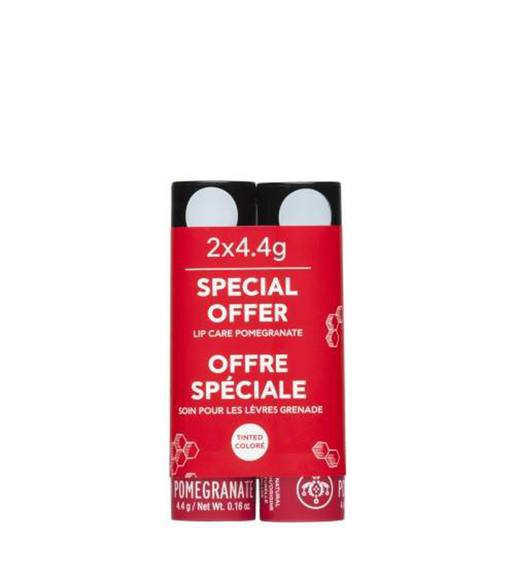 Apivita lip care tinted with pomegranate 2x4.4G offer pack-null