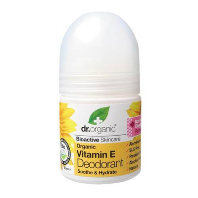 Dr. Organic organic vitamin e deodorant soothes& hydrates 50ml, , medium