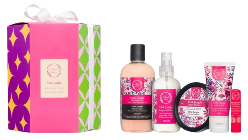 Pink jungle body & lip care set 5pcs., , medium image number null